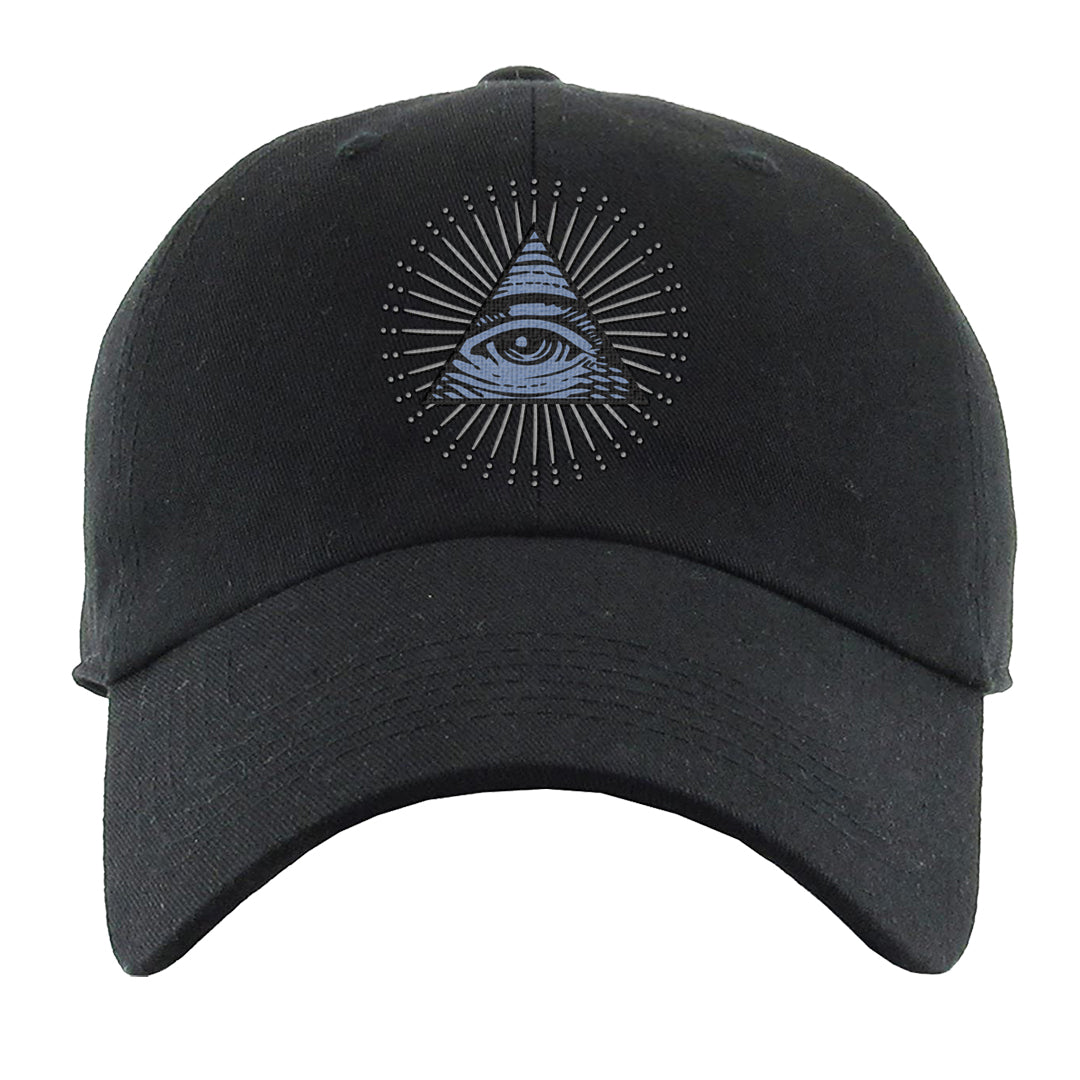 Cool Grey 6s Dad Hat | All Seeing Eye, Black