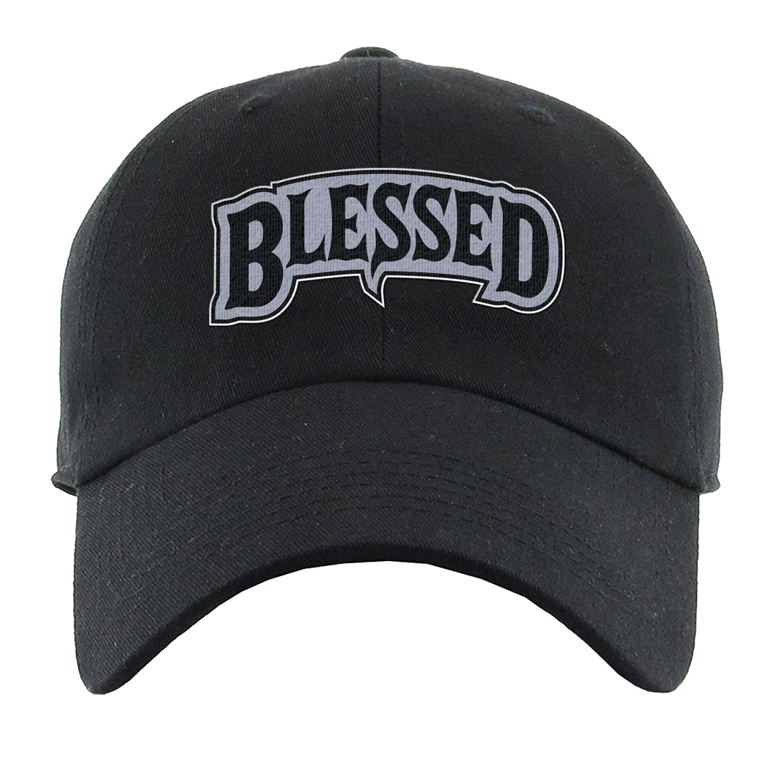 Cool Grey 6s Dad Hat | Blessed Arch, Black