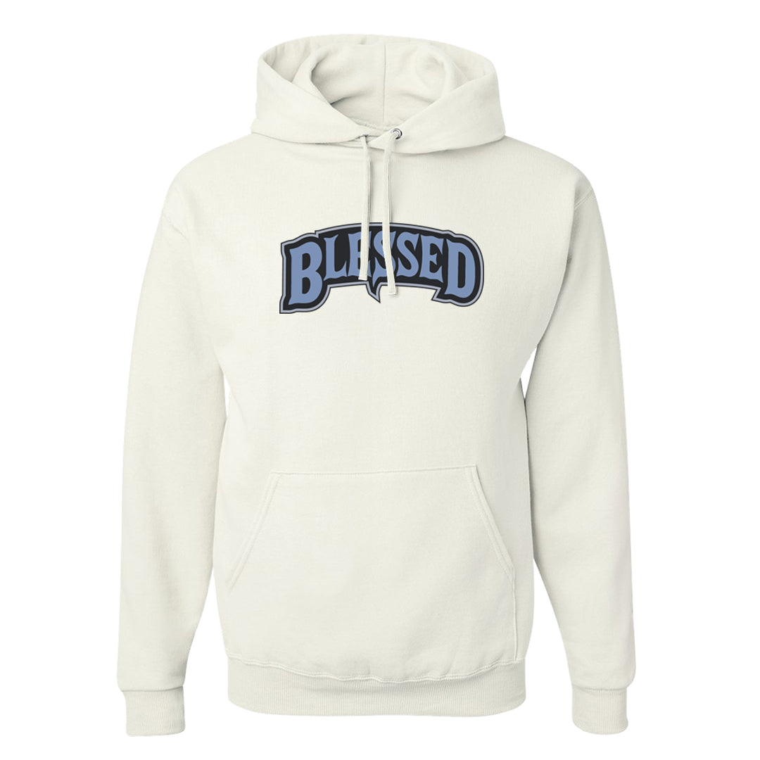 Cool Grey 6s Hoodie | Blessed Arch, White