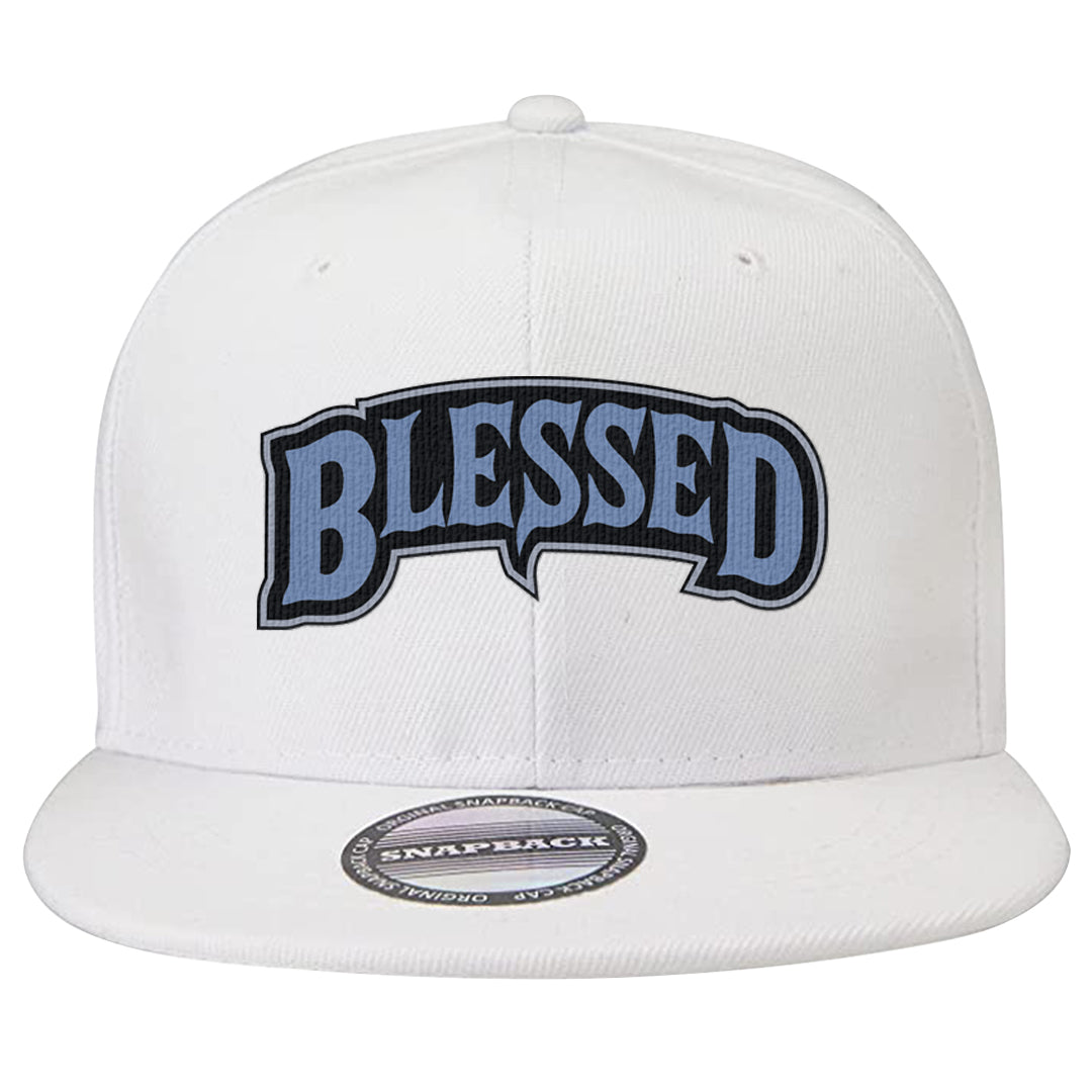 Cool Grey 6s Snapback Hat | Blessed Arch, White