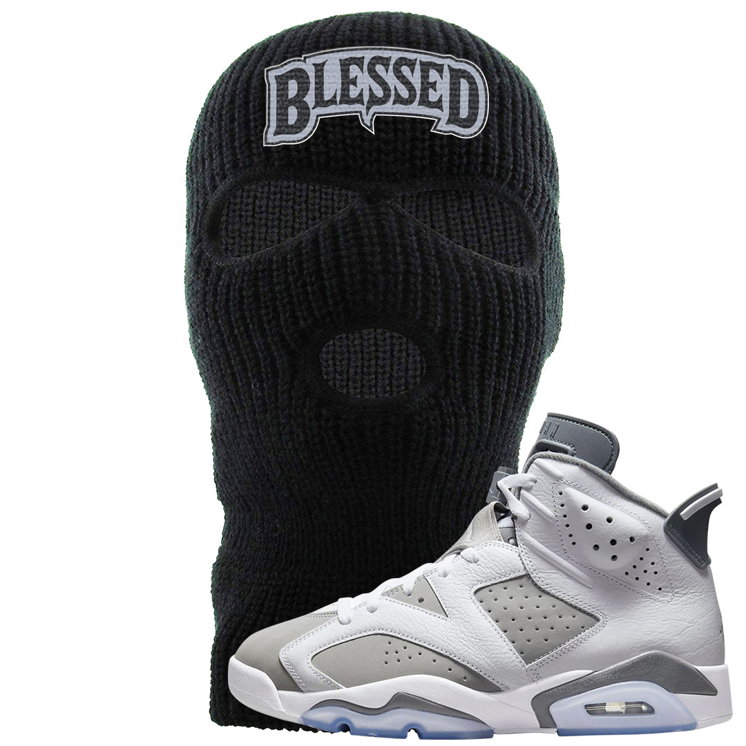 Cool Grey 6s Ski Mask | Blessed Arch, Black