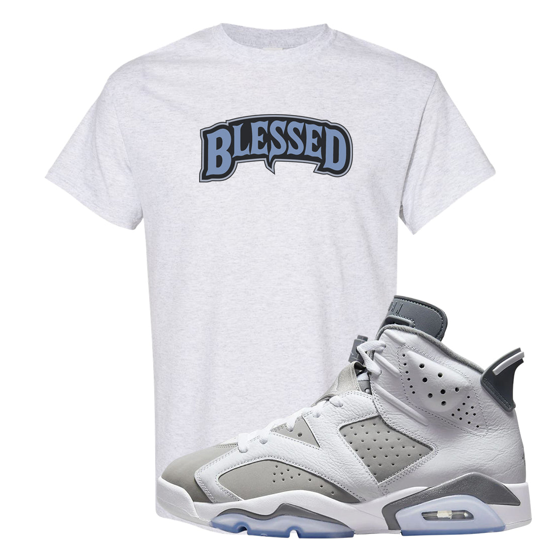 Cool Grey 6s T Shirt | Blessed Arch, Ash