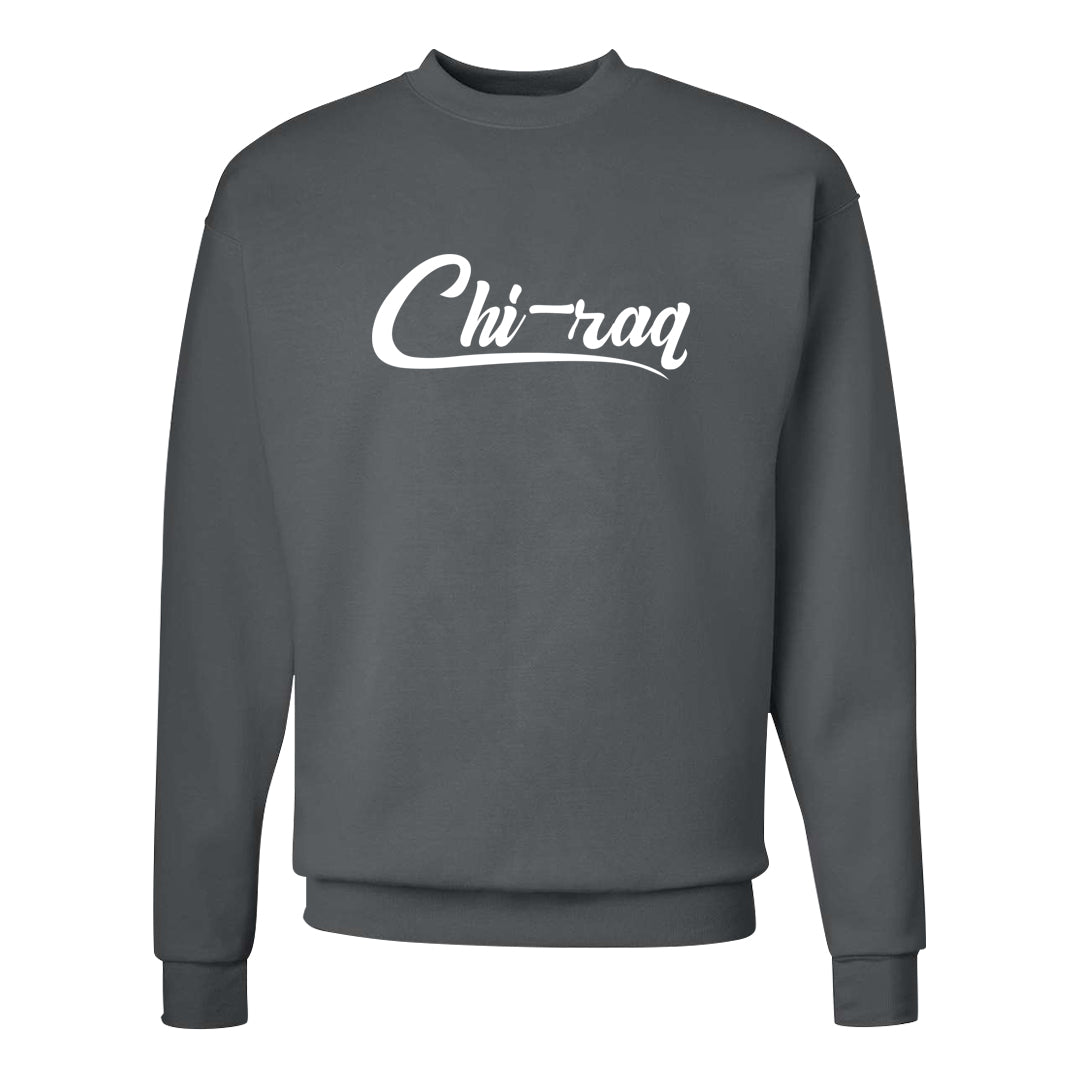 Cool Grey 6s Crewneck Sweatshirt | Chiraq, Smoke Grey