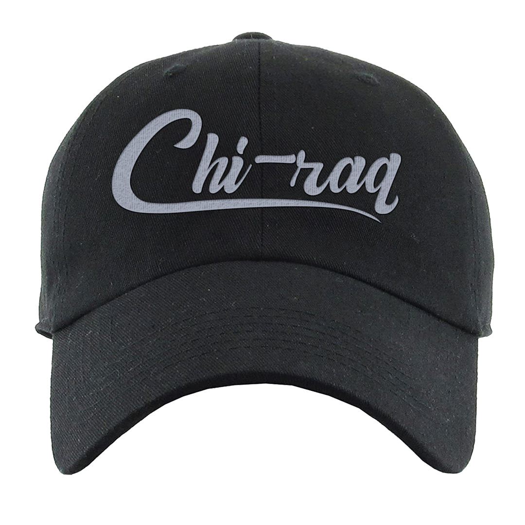 Cool Grey 6s Dad Hat | Chiraq, Black