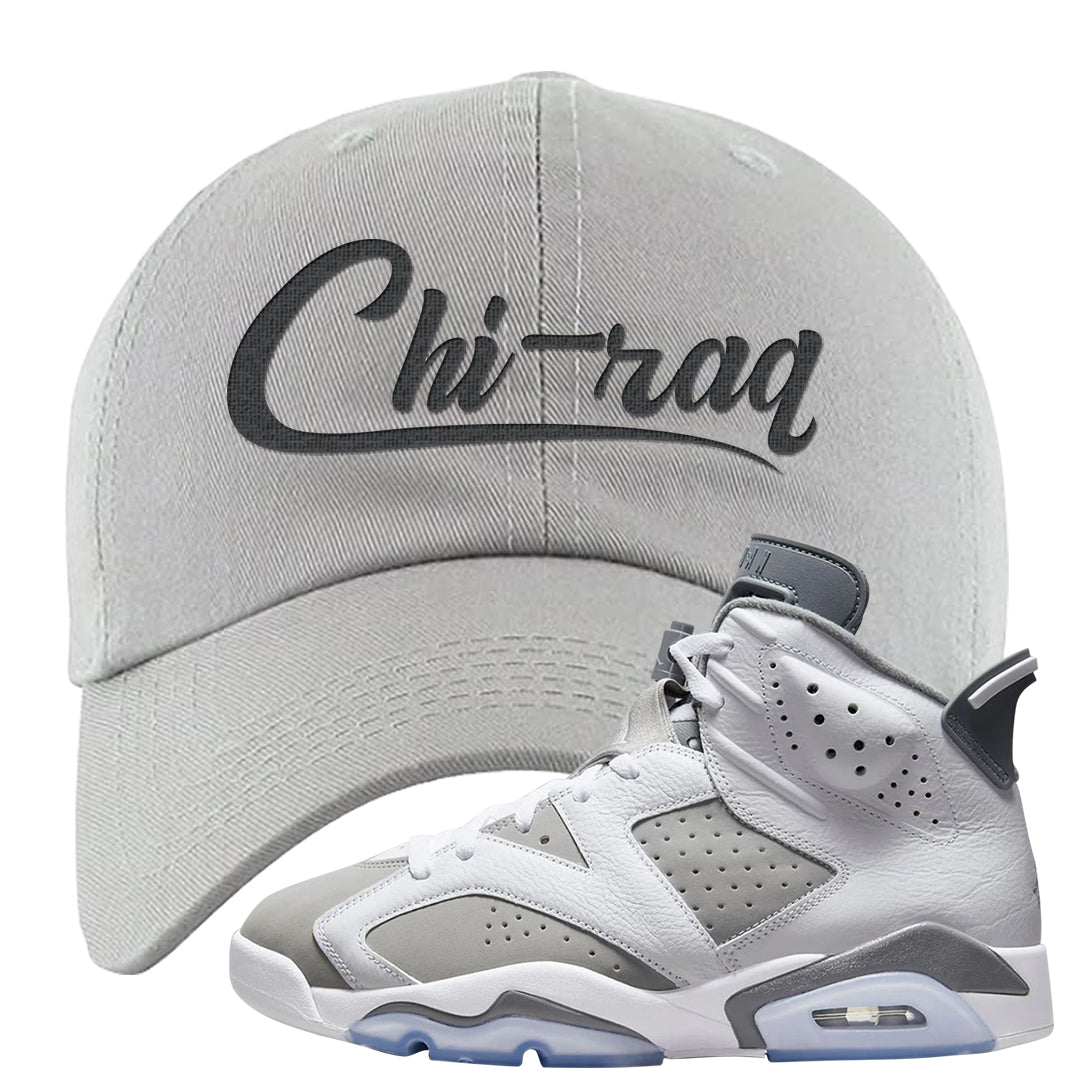 Cool Grey 6s Dad Hat | Chiraq, Light Gray