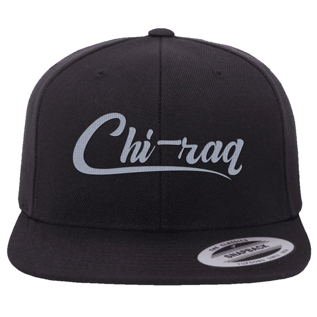 Cool Grey 6s Snapback Hat | Chiraq, Black