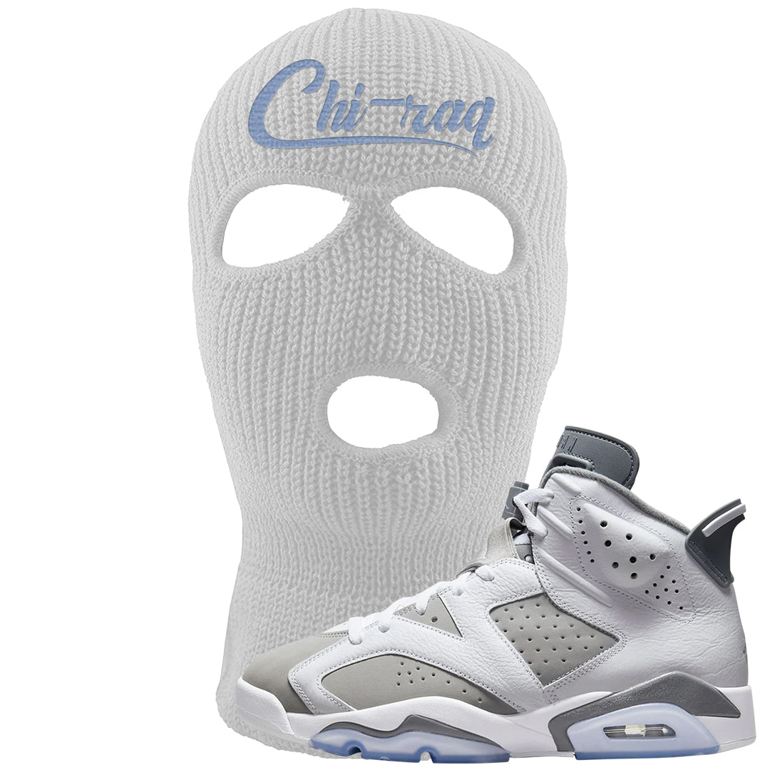 Cool Grey 6s Ski Mask | Chiraq, White