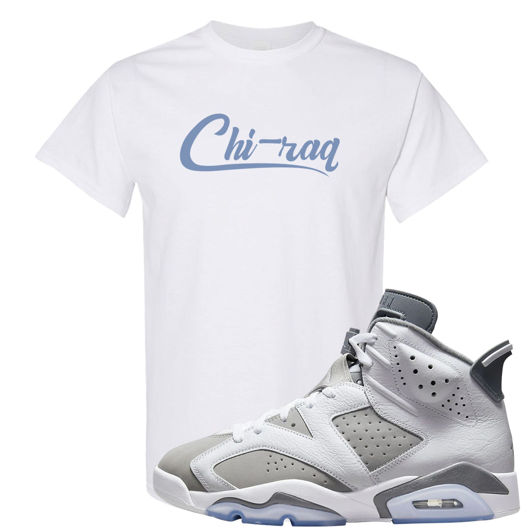 Cool Grey 6s T Shirt | Chiraq, White