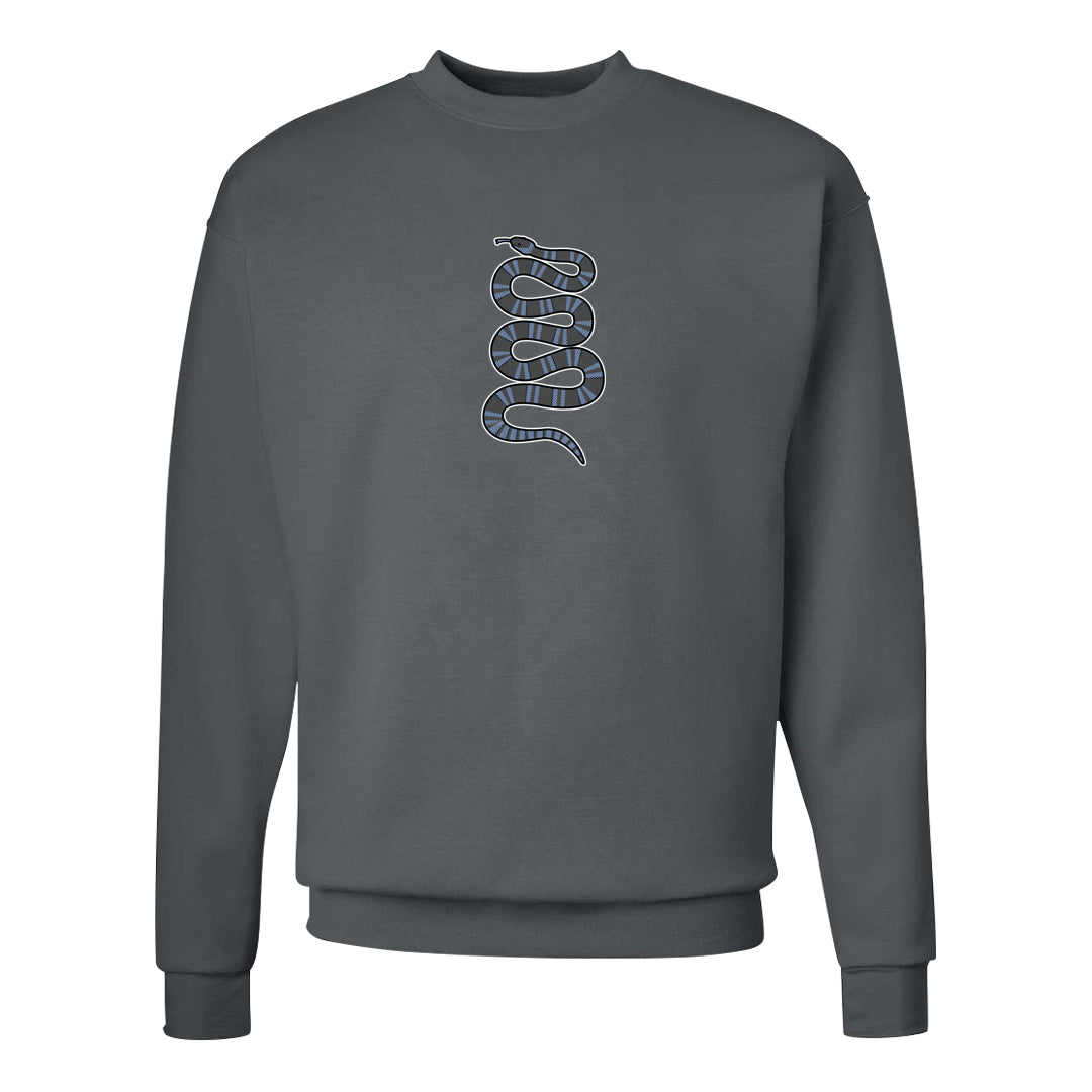 Cool Grey 6s Crewneck Sweatshirt | Coiled Snake, Smoke Grey