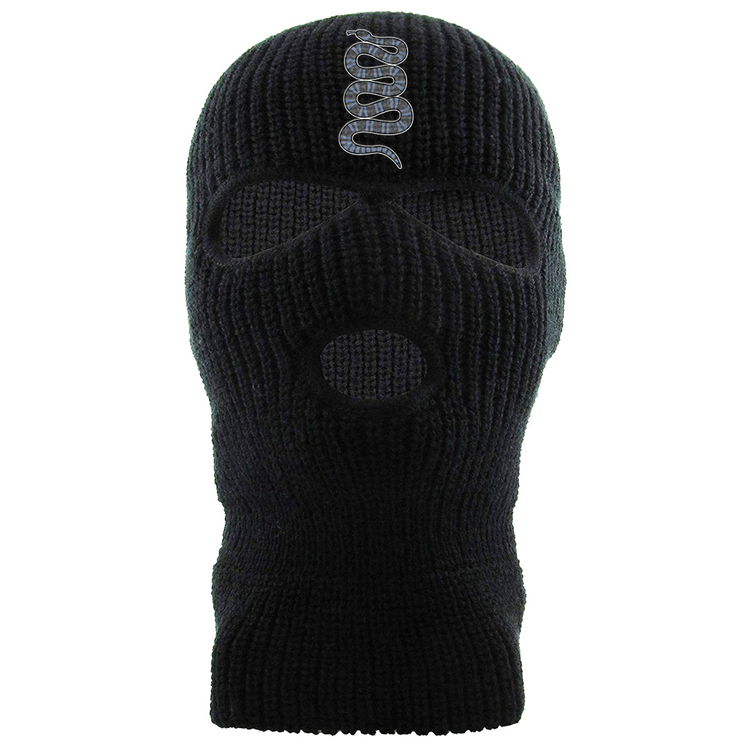 Cool Grey 6s Ski Mask | Coiled Snake, Black
