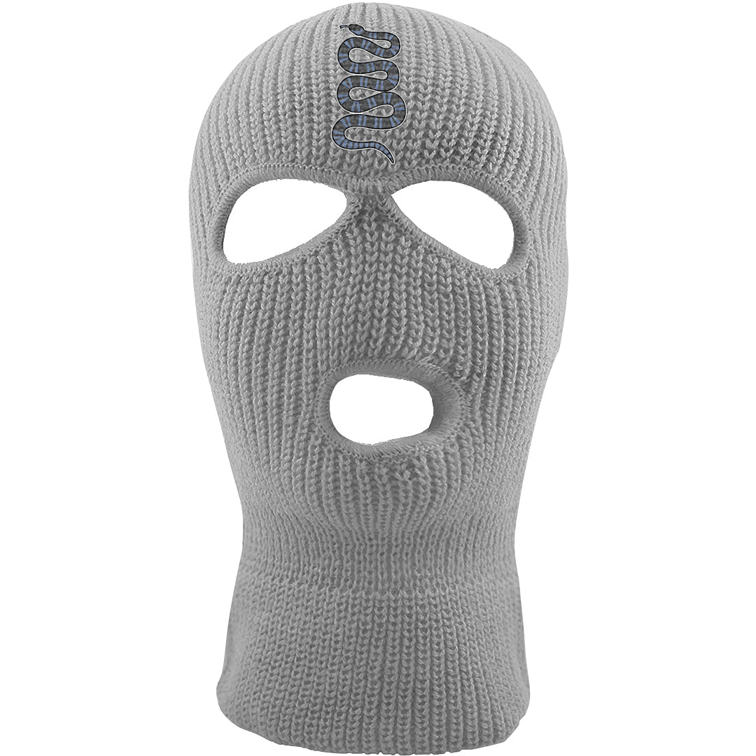Cool Grey 6s Ski Mask | Coiled Snake, Light Gray