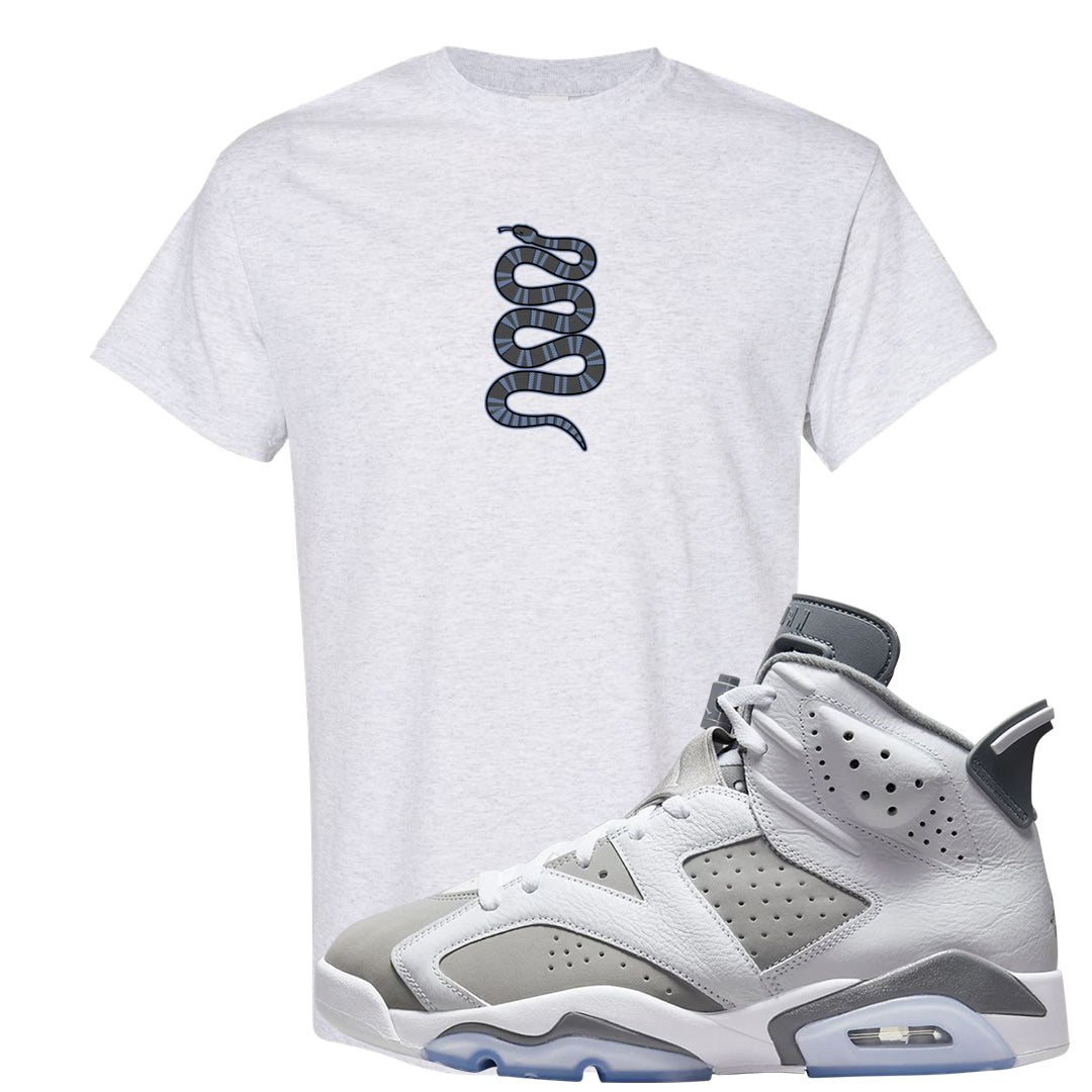 Cool Grey 6s T Shirt | Coiled Snake, Ash