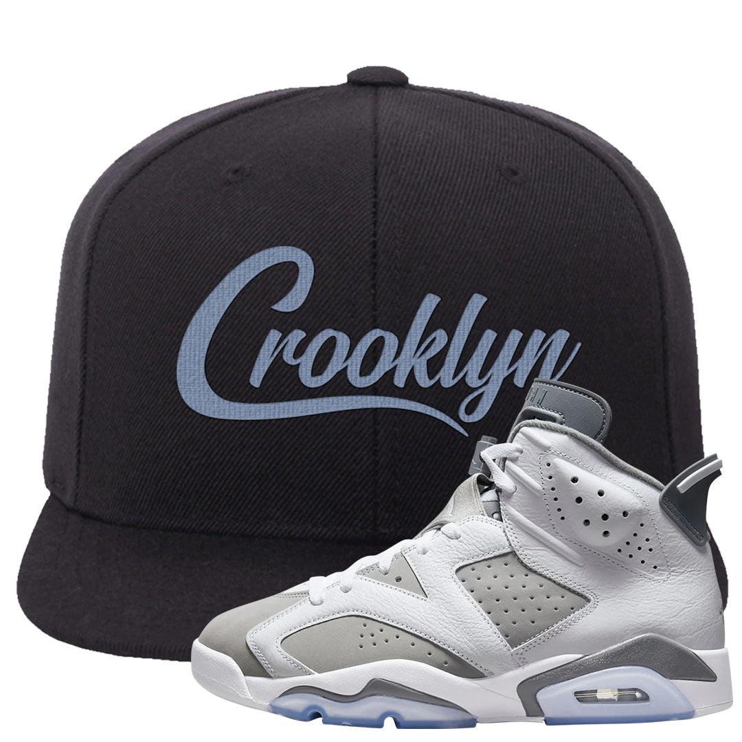 Cool Grey 6s Snapback Hat | Crooklyn, Black