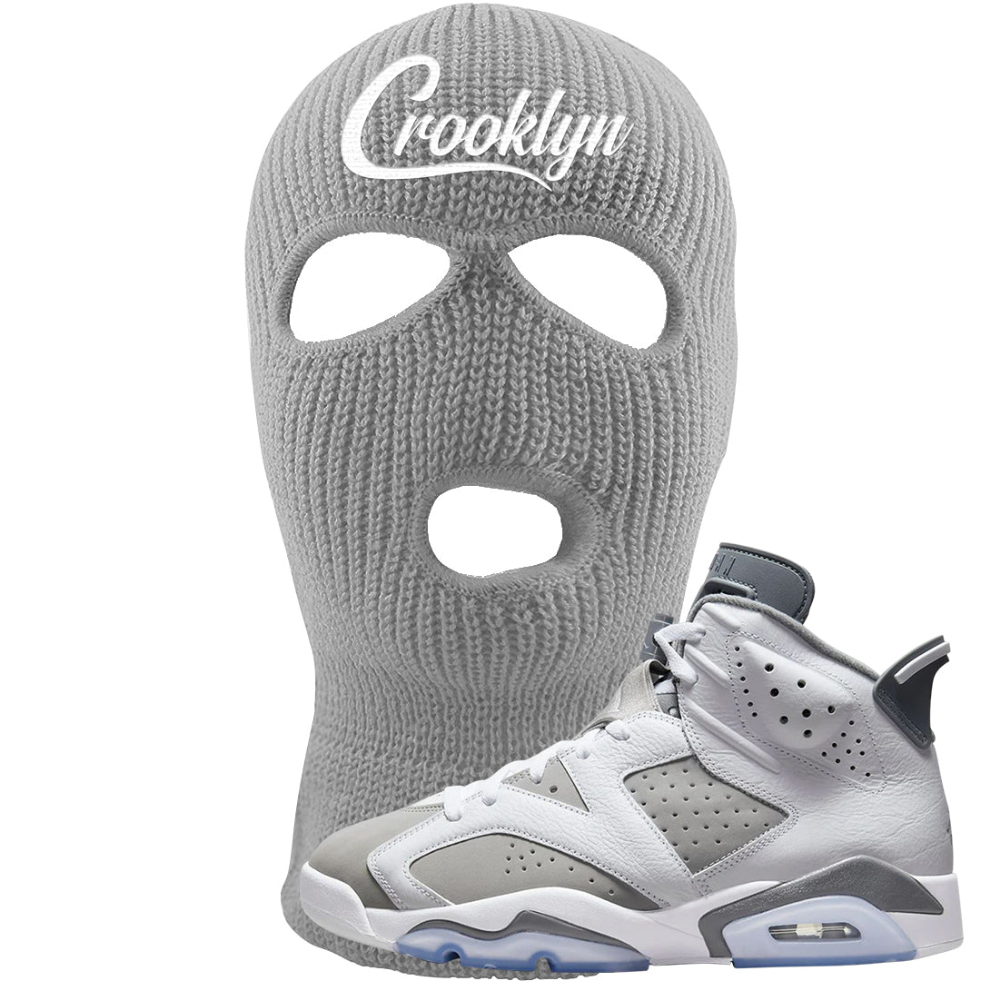 Cool Grey 6s Ski Mask | Crooklyn, Light Gray