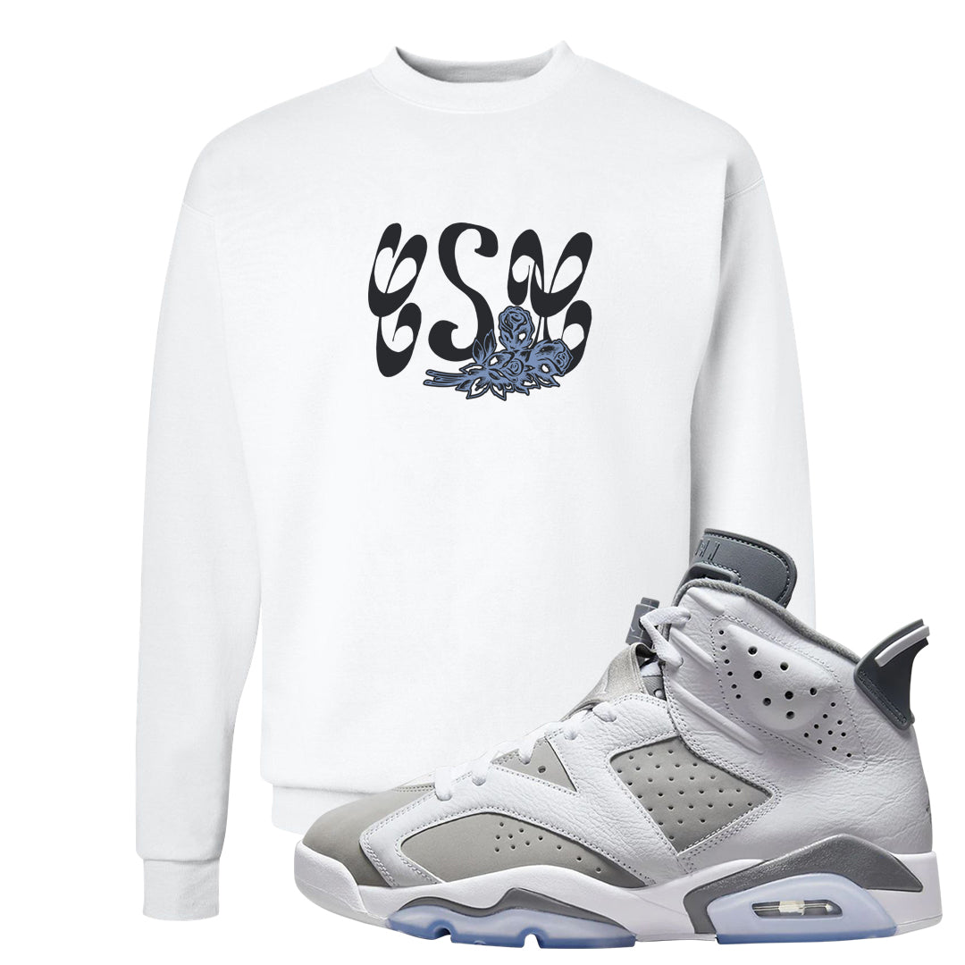 Cool Grey 6s Crewneck Sweatshirt | Certified Sneakerhead, White