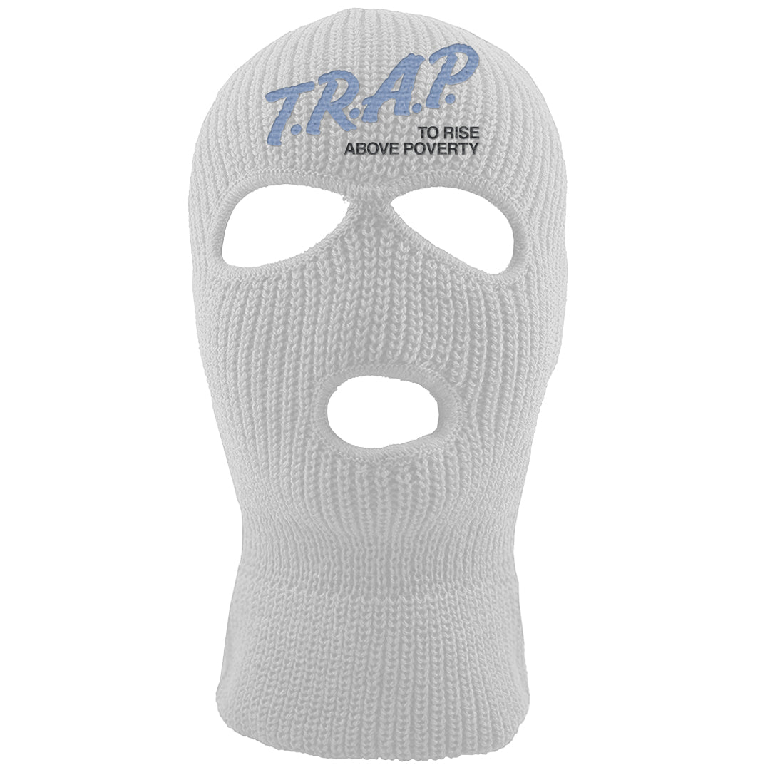 Cool Grey 6s Ski Mask | Trap To Rise Above Poverty, White