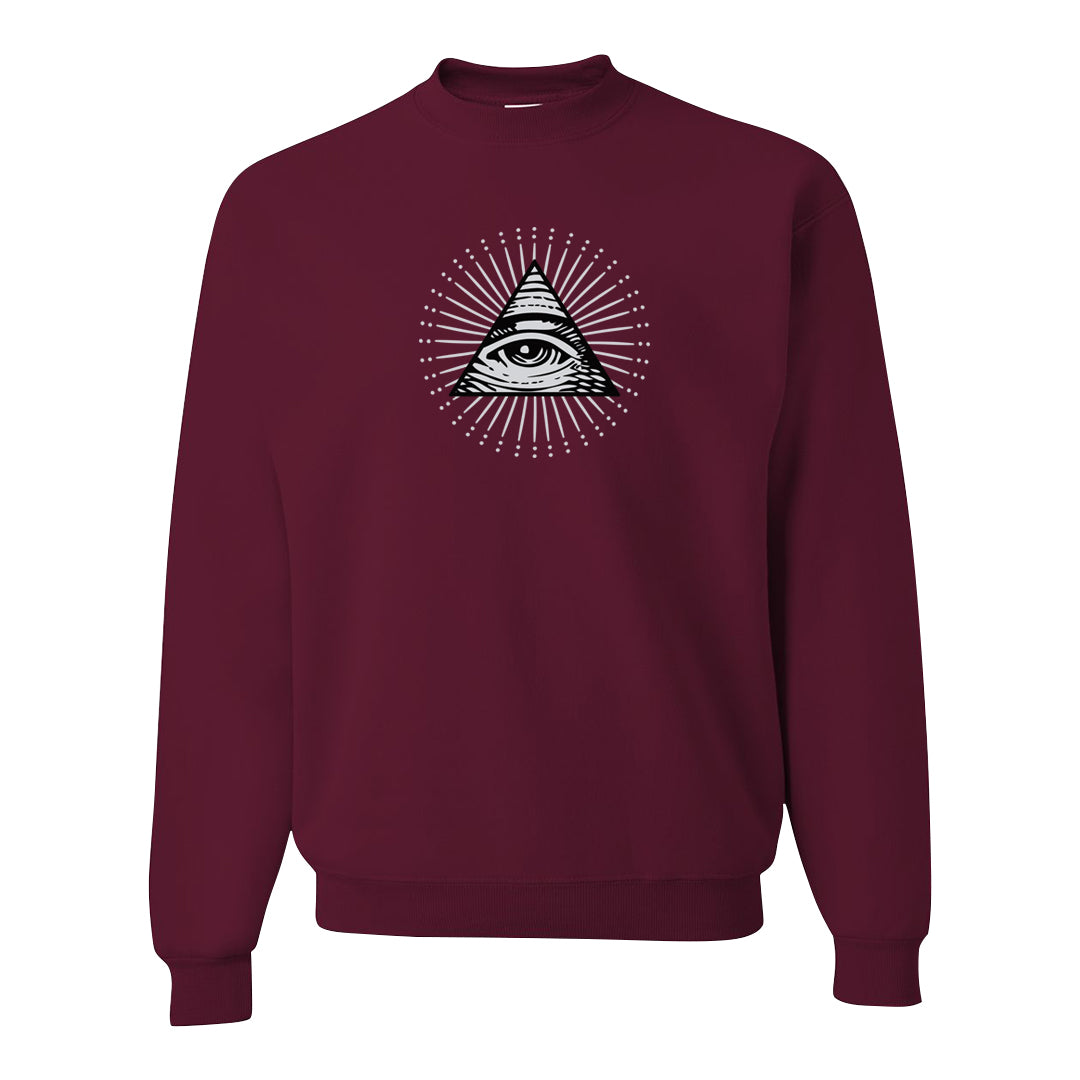 Golf NRG 6s Crewneck Sweatshirt | All Seeing Eye, Maroon