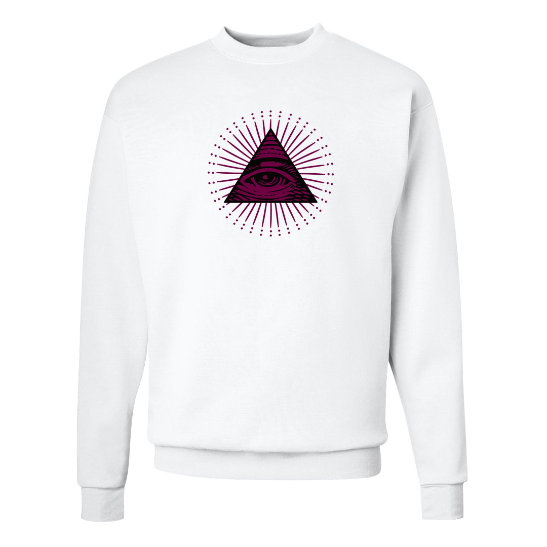 Golf NRG 6s Crewneck Sweatshirt | All Seeing Eye, White