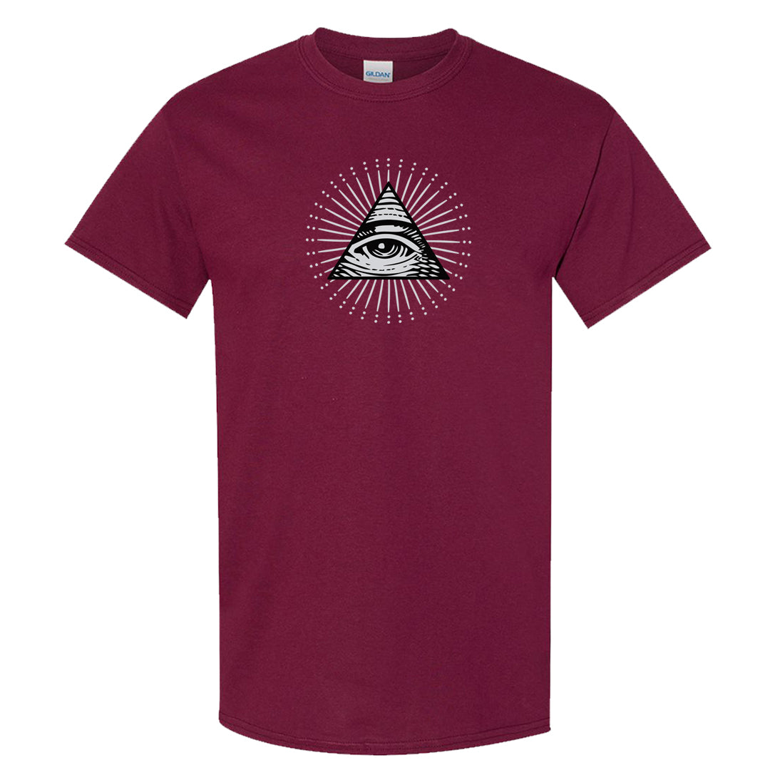 Golf NRG 6s T Shirt | All Seeing Eye, Maroon