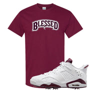 Golf NRG 6s T Shirt | Blessed Arch, Maroon