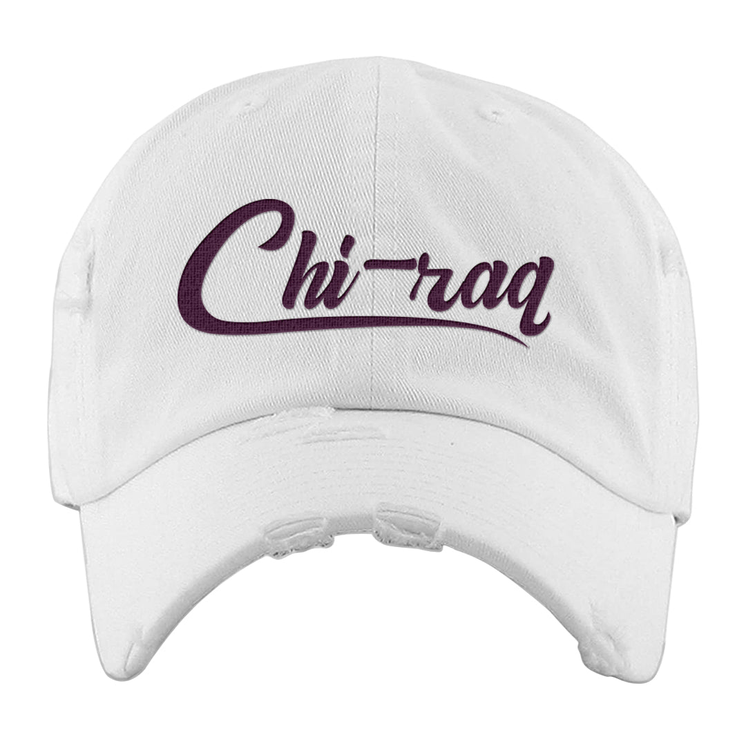 Golf NRG 6s Distressed Dad Hat | Chiraq, White