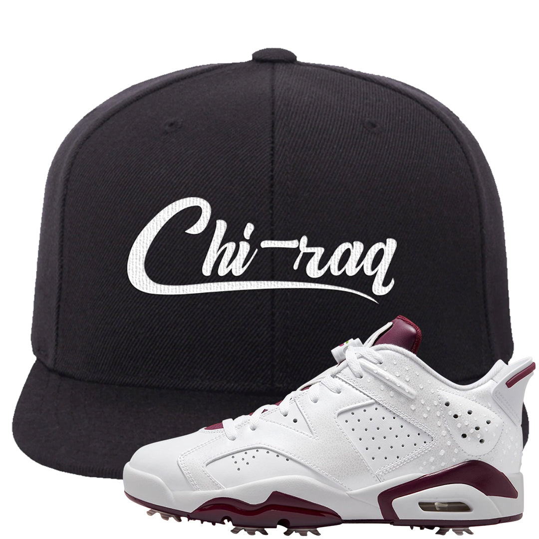 Golf NRG 6s Snapback Hat | Chiraq, Black