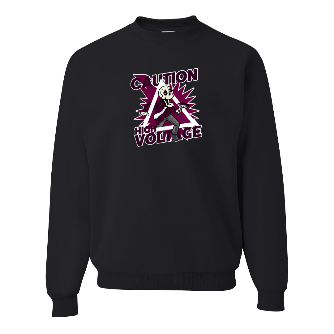 Golf NRG 6s Crewneck Sweatshirt | Caution High Voltage, Black