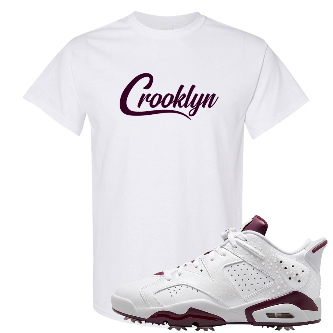 Golf NRG 6s T Shirt | Crooklyn, White