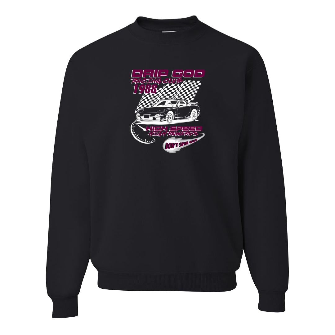 Golf NRG 6s Crewneck Sweatshirt | Drip God Racing Club, Black