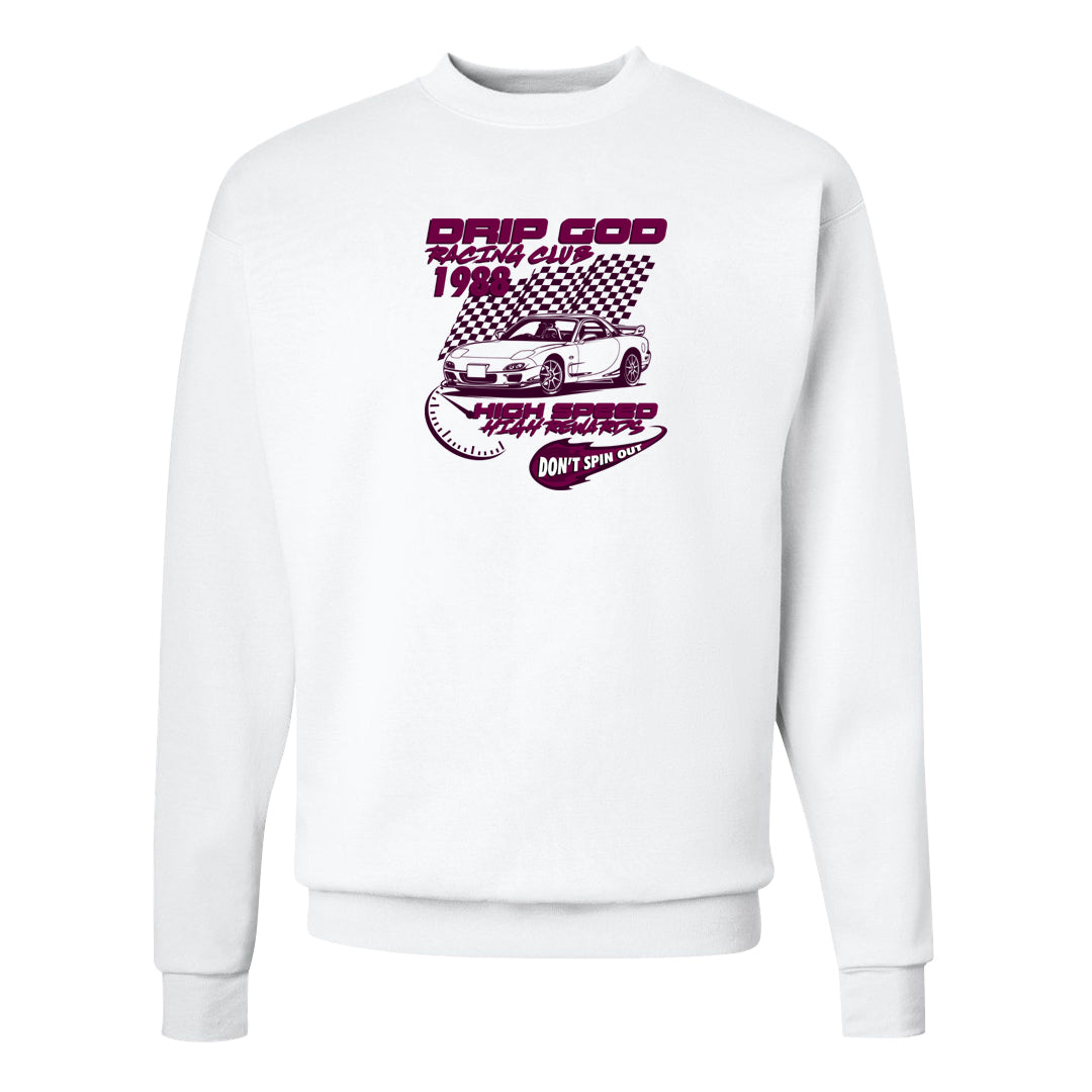 Golf NRG 6s Crewneck Sweatshirt | Drip God Racing Club, White