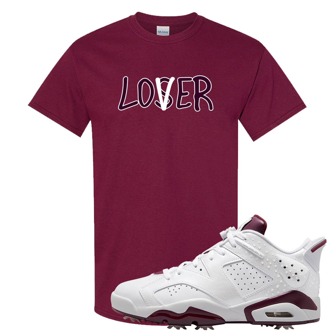 Golf NRG 6s T Shirt | Lover, Maroon