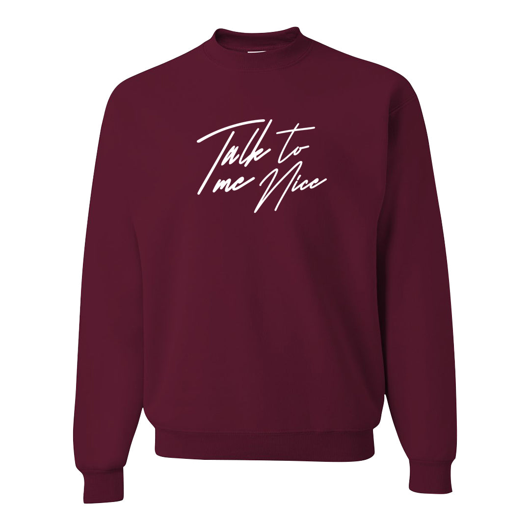 Golf NRG 6s Crewneck Sweatshirt | Talk To Me Nice, Maroon