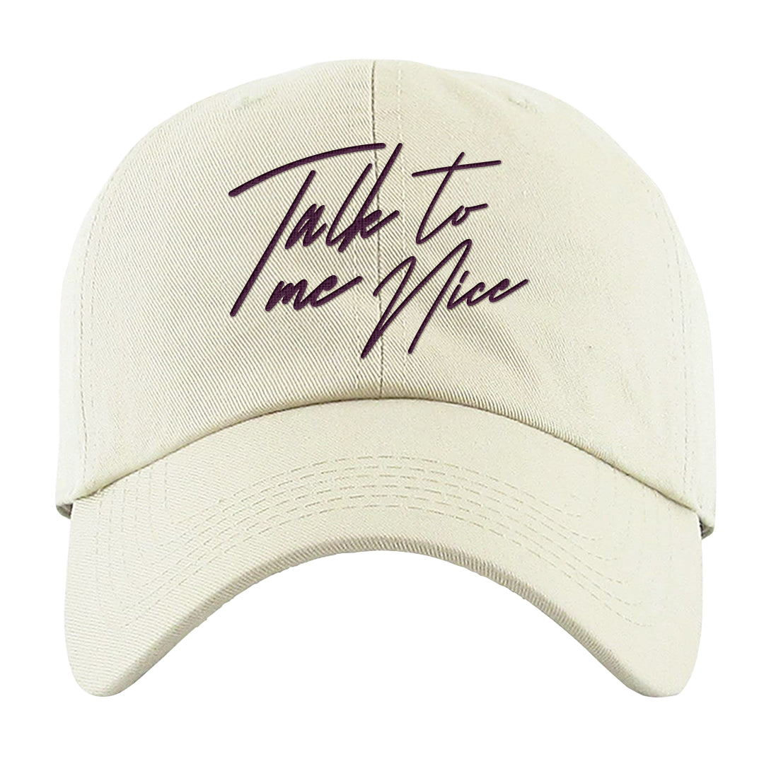 Golf NRG 6s Dad Hat | Talk To Me Nice, White