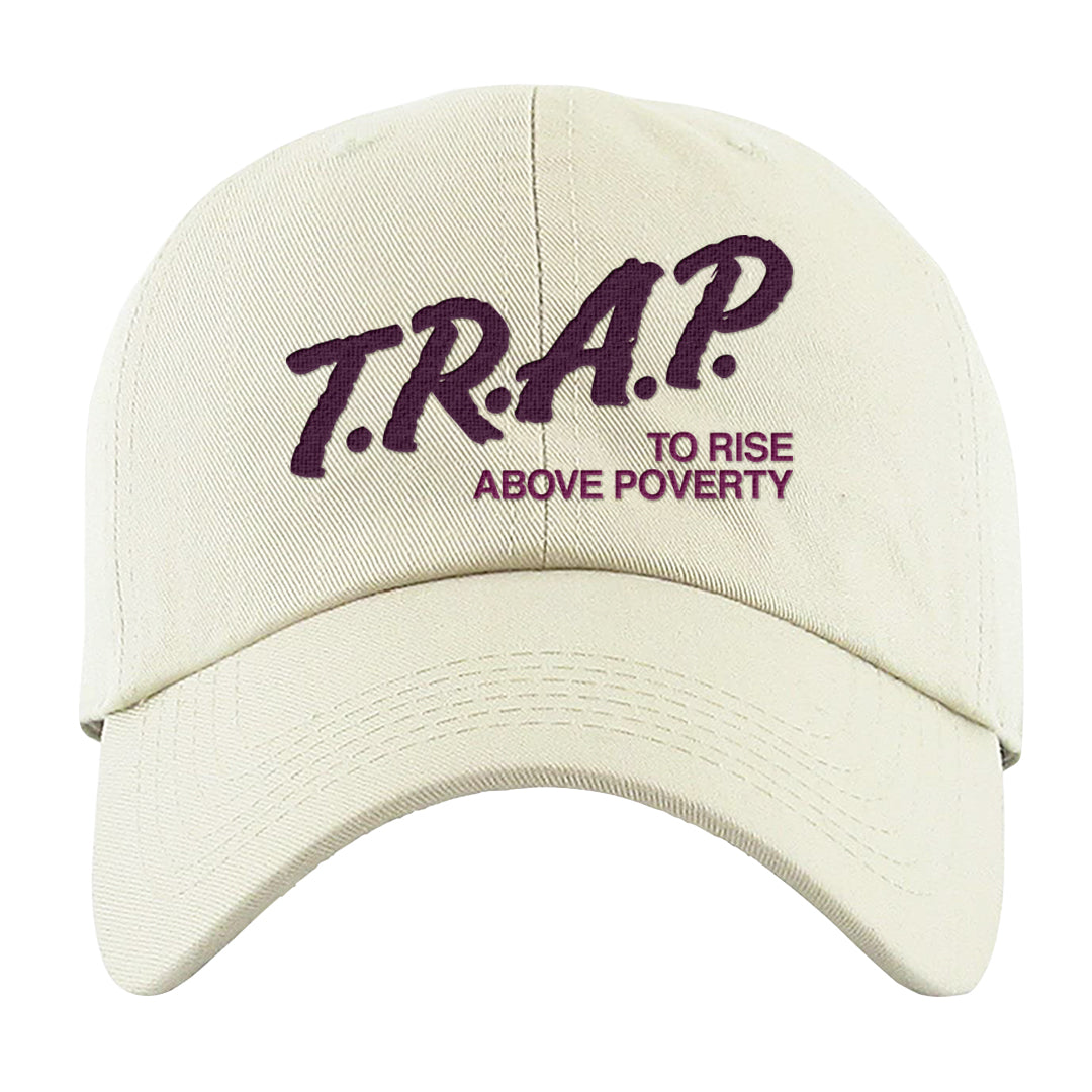 Golf NRG 6s Dad Hat | Trap To Rise Above Poverty, White