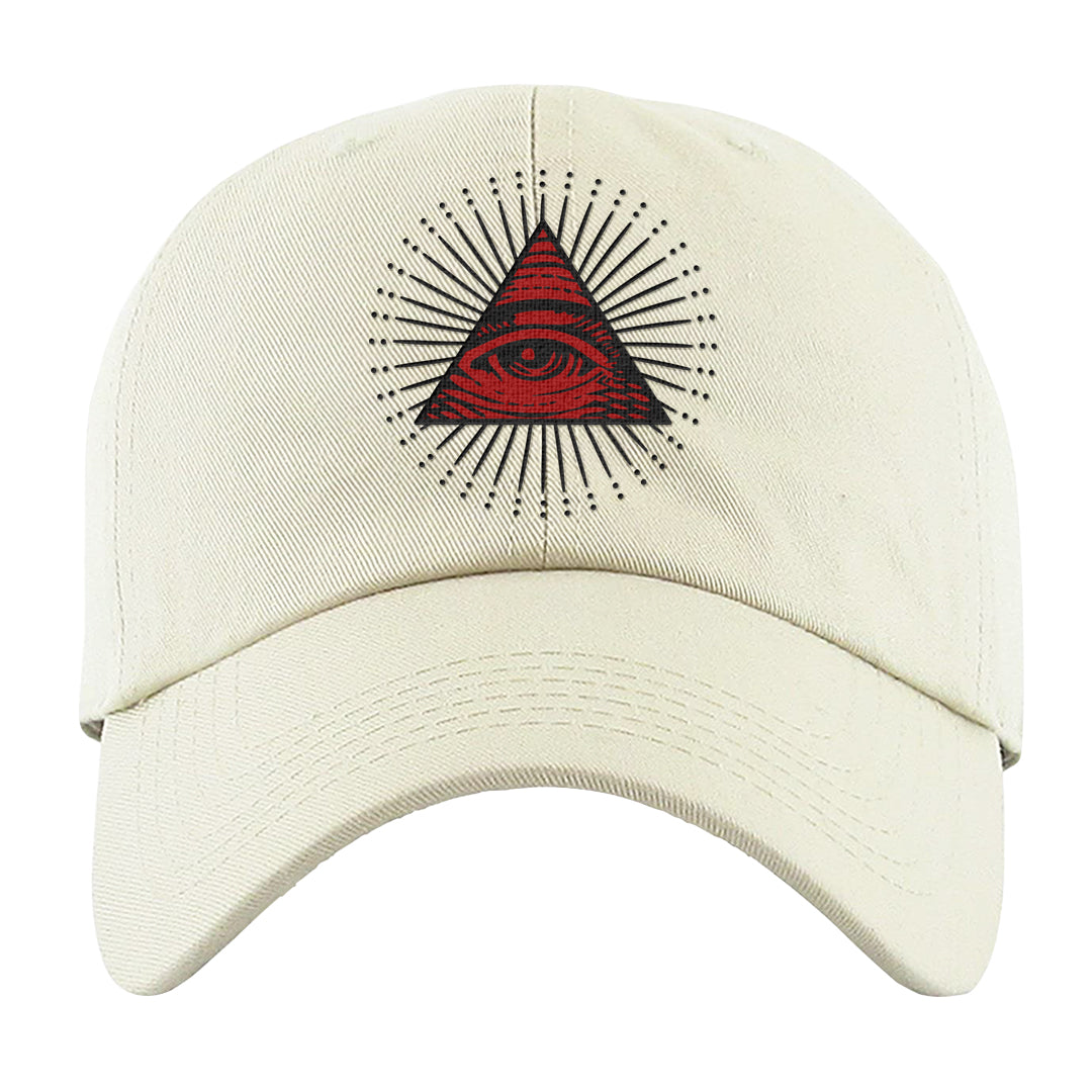 Rings 6s Dad Hat | All Seeing Eye, White