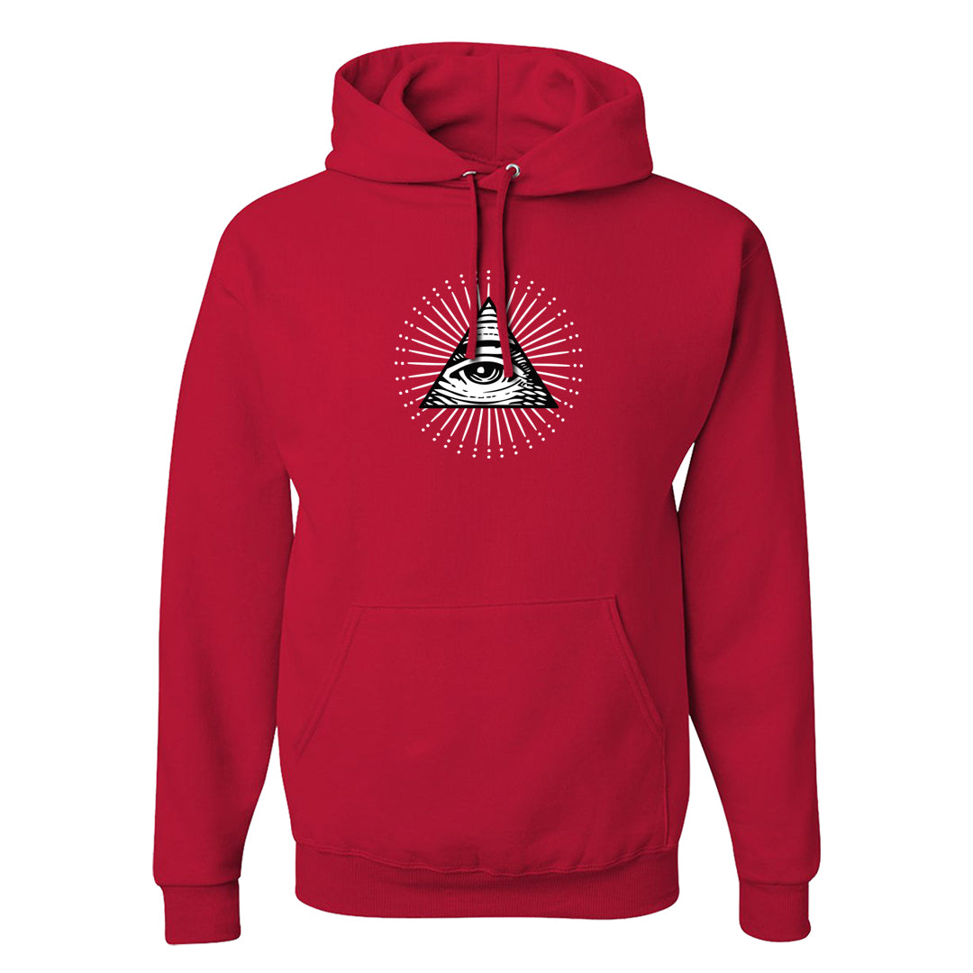 Rings 6s Hoodie | All Seeing Eye, Red