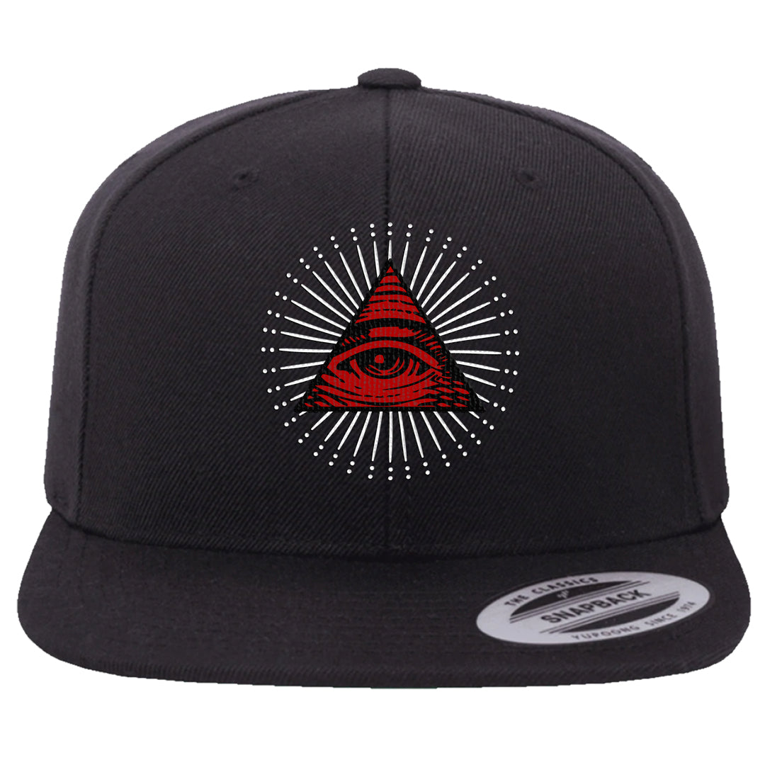 Rings 6s Snapback Hat | All Seeing Eye, Black