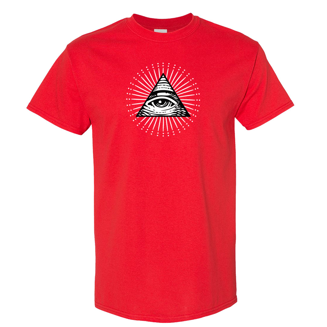 Rings 6s T Shirt | All Seeing Eye, Red