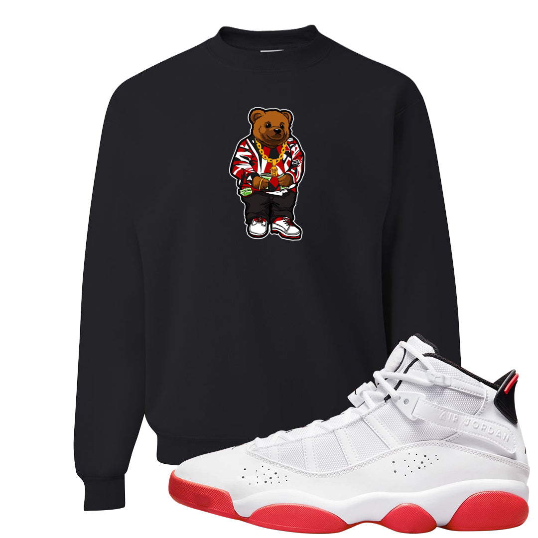 Rings 6s Crewneck Sweatshirt | Sweater Bear, Black
