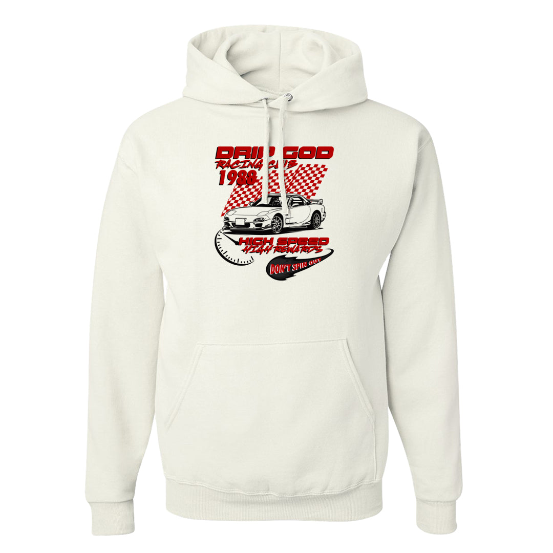 Rings 6s Hoodie | Drip God Racing Club, White