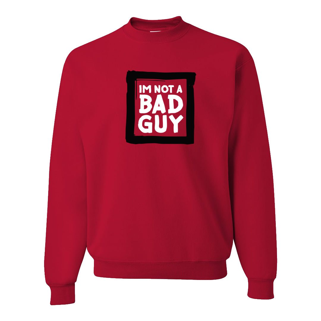 Rings 6s Crewneck Sweatshirt | I'm Not A Bad Guy, Red