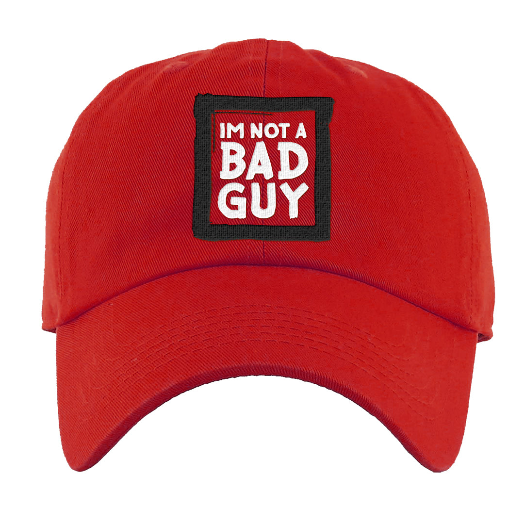 Rings 6s Dad Hat | I'm Not A Bad Guy, Red