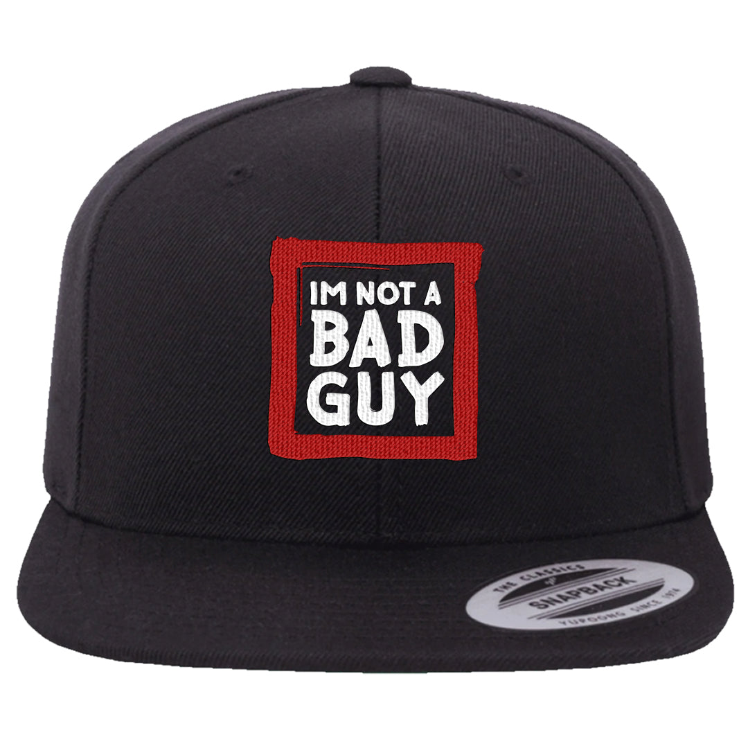 Rings 6s Snapback Hat | I'm Not A Bad Guy, Black