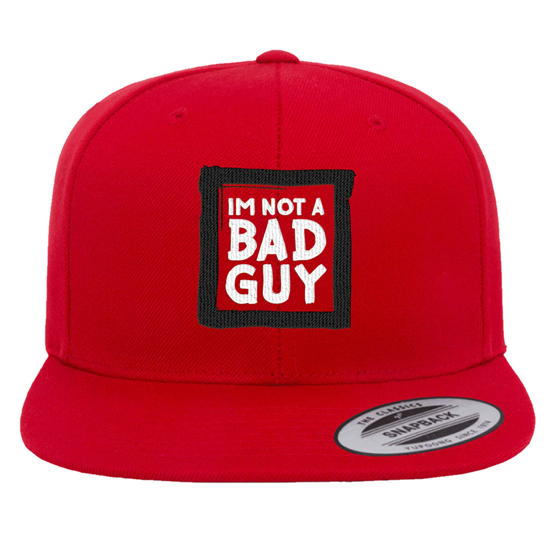 Rings 6s Snapback Hat | I'm Not A Bad Guy, Red
