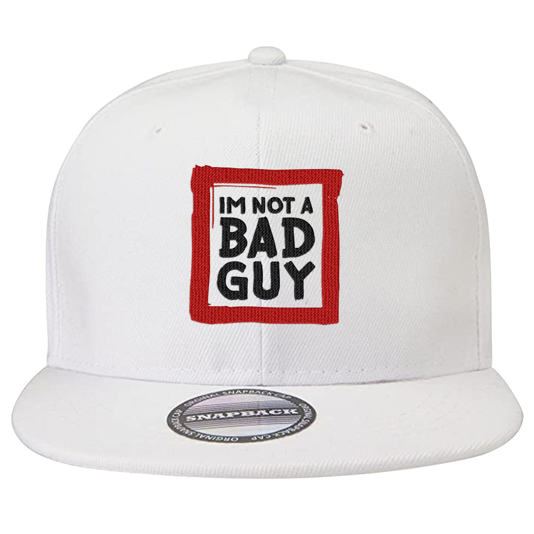 Rings 6s Snapback Hat | I'm Not A Bad Guy, White