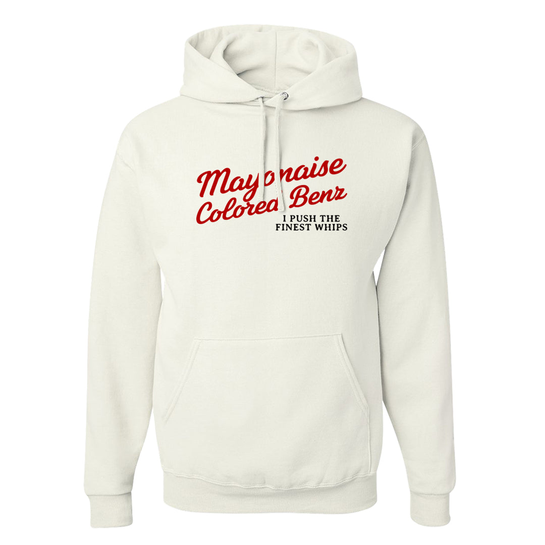 Rings 6s Hoodie | Mayonaise Colored Benz, White