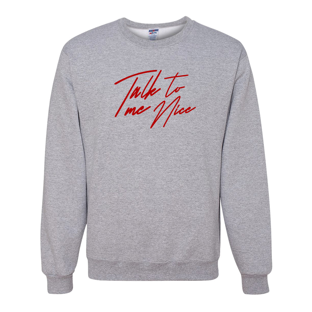 Rings 6s Crewneck Sweatshirt | Talk To Me Nice, Ash