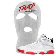 Rings 6s Ski Mask | Trap To Rise Above Poverty, White