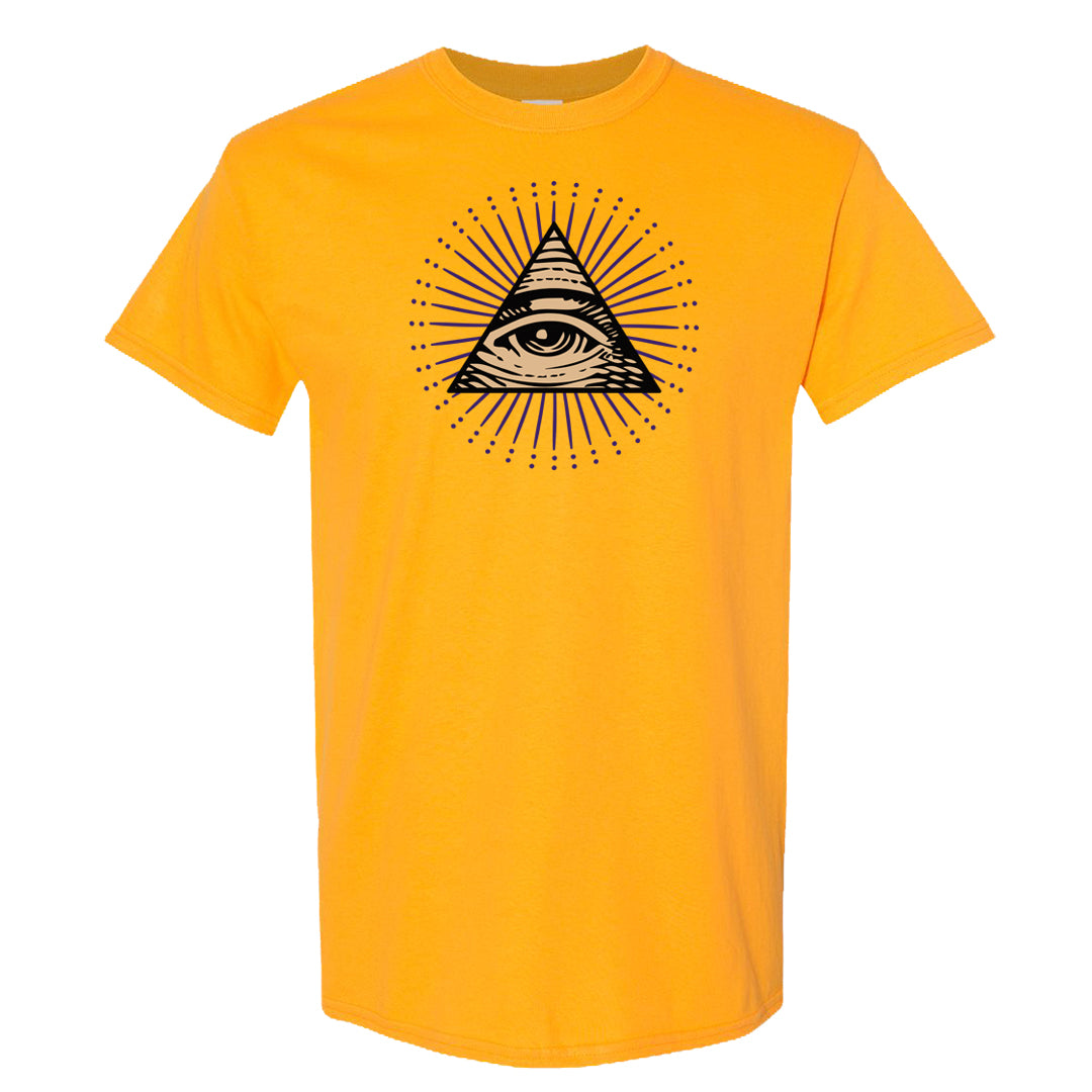 Afrobeats 7s T Shirt | All Seeing Eye, Gold