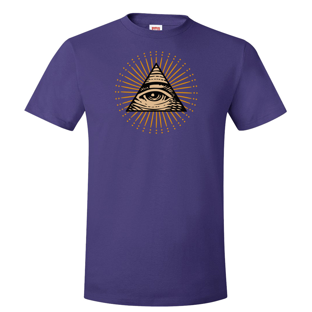 Afrobeats 7s T Shirt | All Seeing Eye, Purple